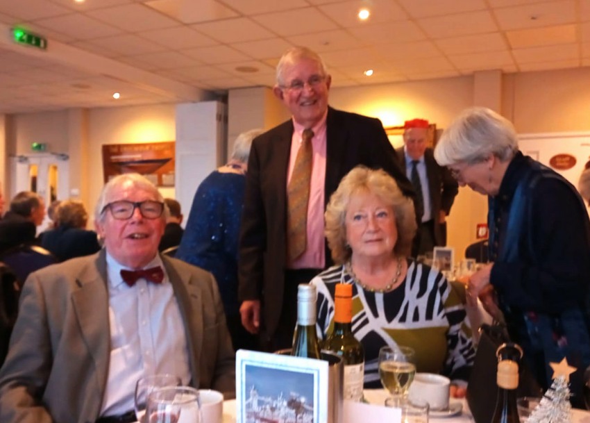 Members of the club together at a luncheon table
